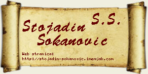 Stojadin Sokanović vizit kartica